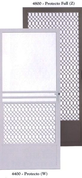Protector reinforced swinging screen door