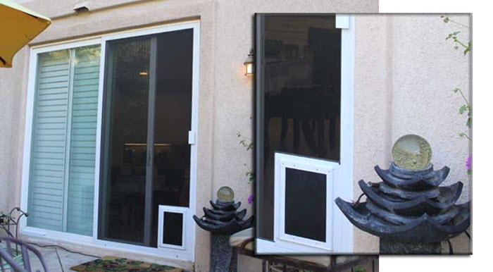 Pet-resistant screen door installed by Ashley Lauren