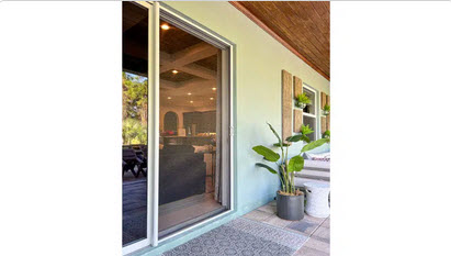 Mirage retractable screen on a sliding door